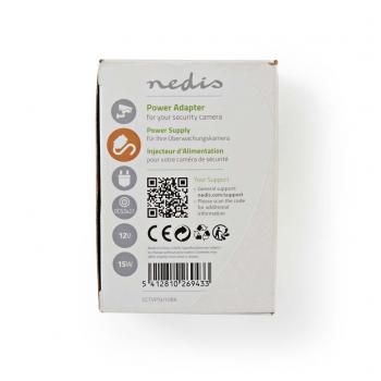 Nedis CCTVPSU10BK Cctv-beveiliging Voedingsadapter 12 V Dc 1200 Ma 5,5 X 2,1 Dc-connector
