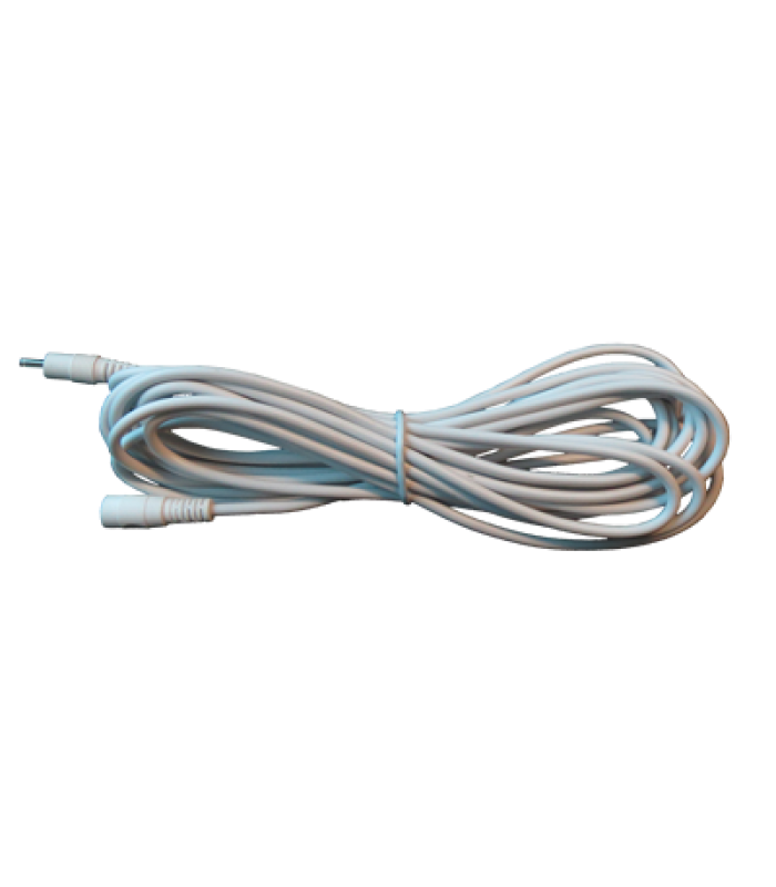Voeding verlengkabel 5 meter, wit (12V)