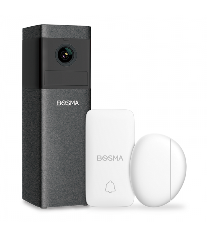 Bosma X1-DSDB, WiFi beveiligingsset voor binnen, met sensor en Smart Button